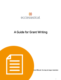 A screenshot of the front cover of the grant writing guide