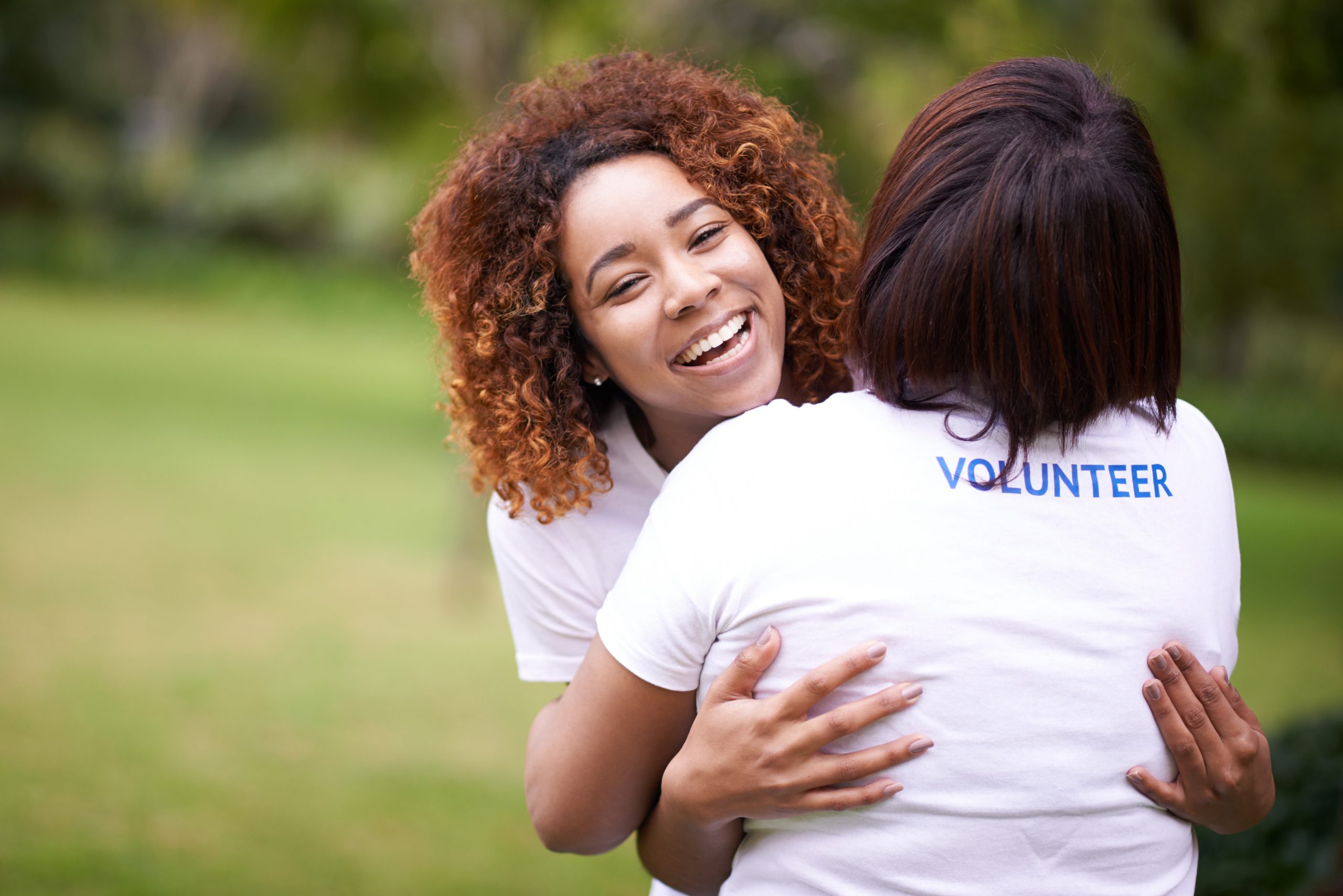 Volunteer hug