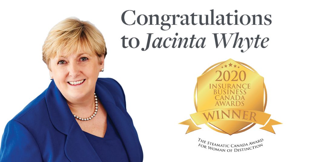 Jacinta Whyte – Gold Winner – Woman of Distinction award