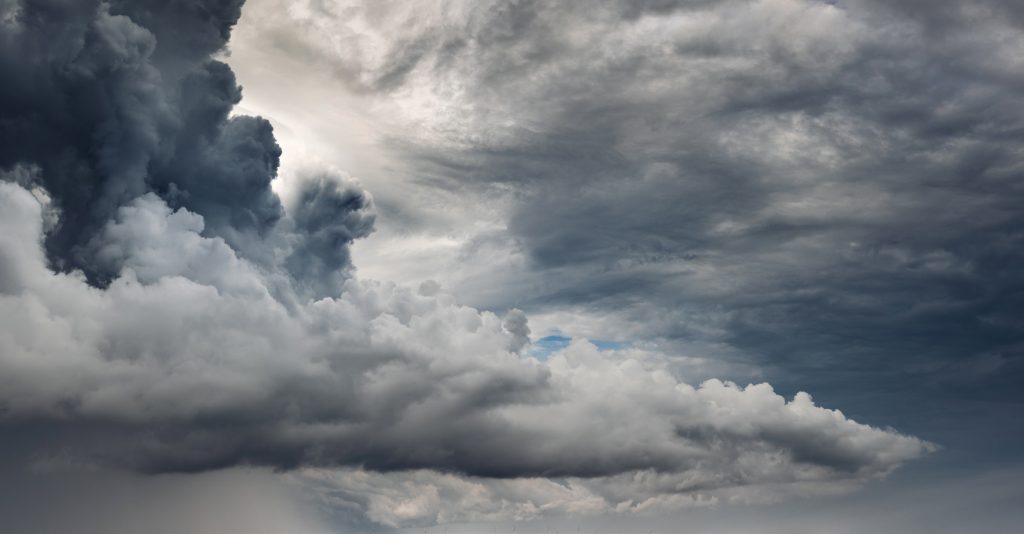 Dark storm clouds