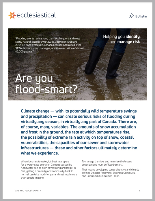 Cover page for Are You Flood-Smart bulletin